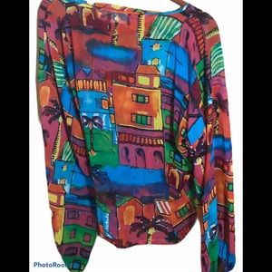 Chico's Multicolor Artistic Blouse